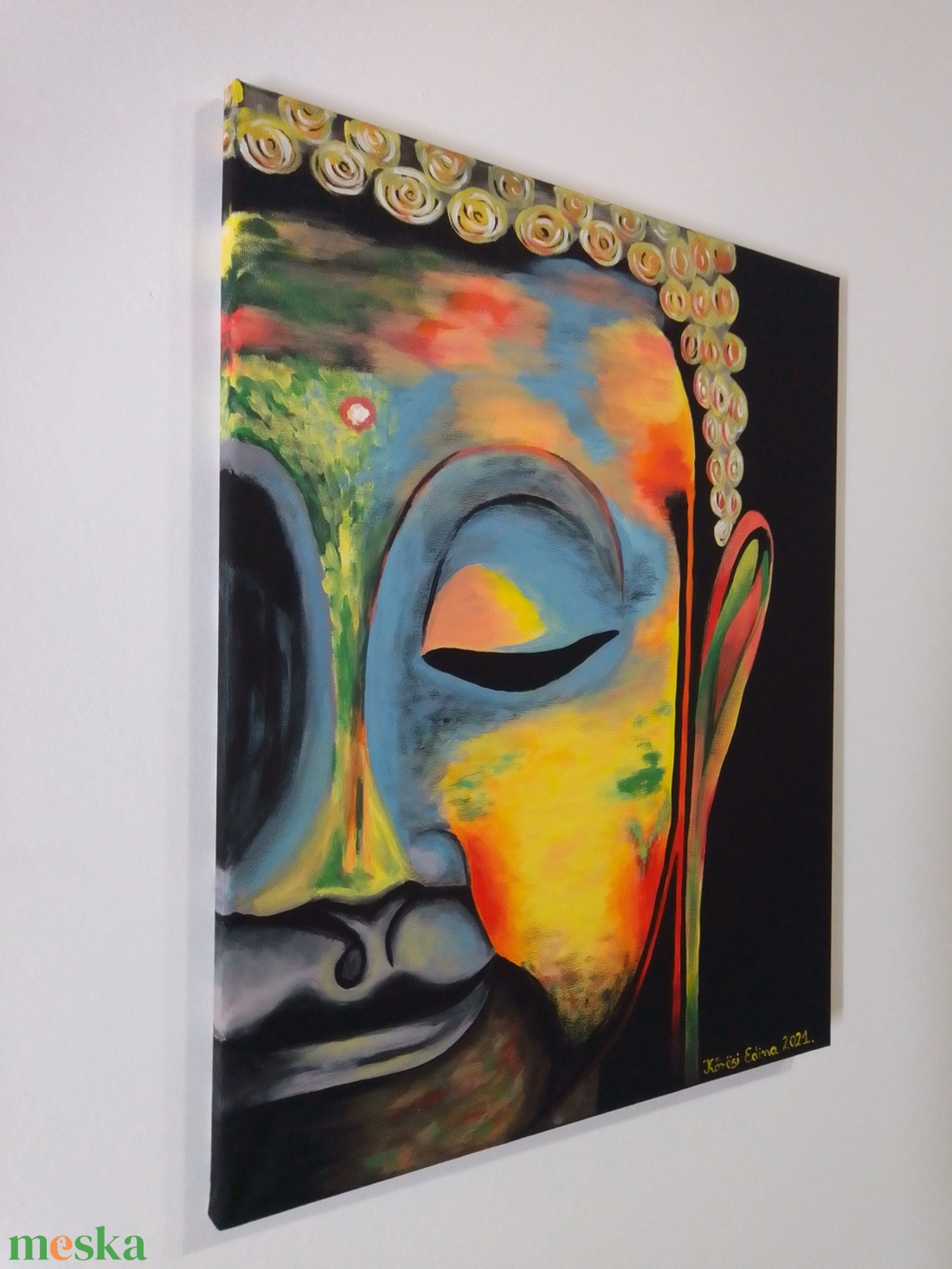 Festmény : Buddha - művészet - festmény - akril - Meska.hu Festmény : Buddha - művészet - festmény - akril - Meska.hu