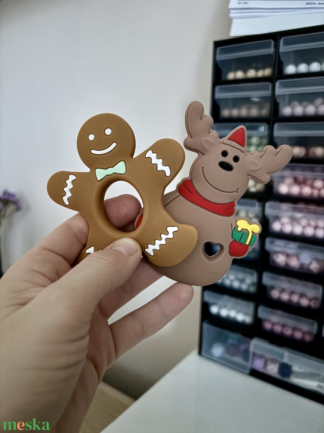 Karácsonyi, mikulás cumilánc, rágcsalánc � Babalátogató ajándék � Babaváró ajándék - játék & sport - 3 éves kor alattiaknak - cumilánc - Meska.hu