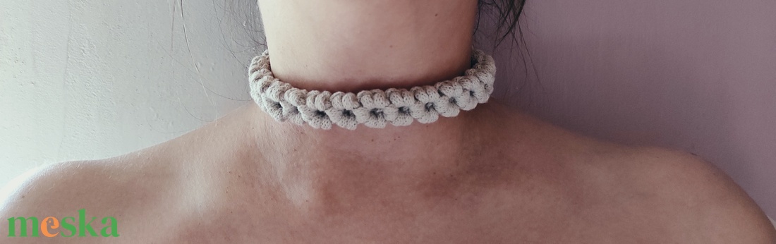 choker - makramé nyaklánc - ékszer - nyaklánc - Meska.hu choker - makramé nyaklánc - ékszer - nyaklánc - Meska.hu