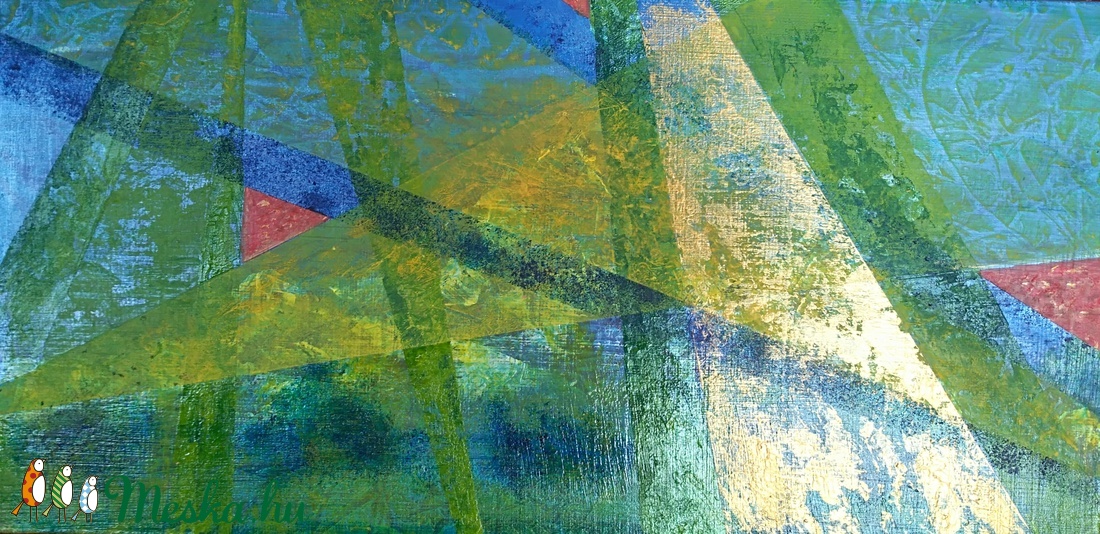 Újév - Absztrakt festmény - művészet - festmény - akril - Meska.hu