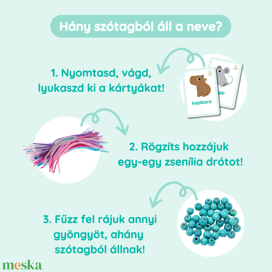 Állati szótagfűző - játék & sport - készségfejlesztő és logikai játék - oktató játékok - Meska.hu Állati szótagfűző - játék & sport - készségfejlesztő és logikai játék - oktató játékok - Meska.hu
