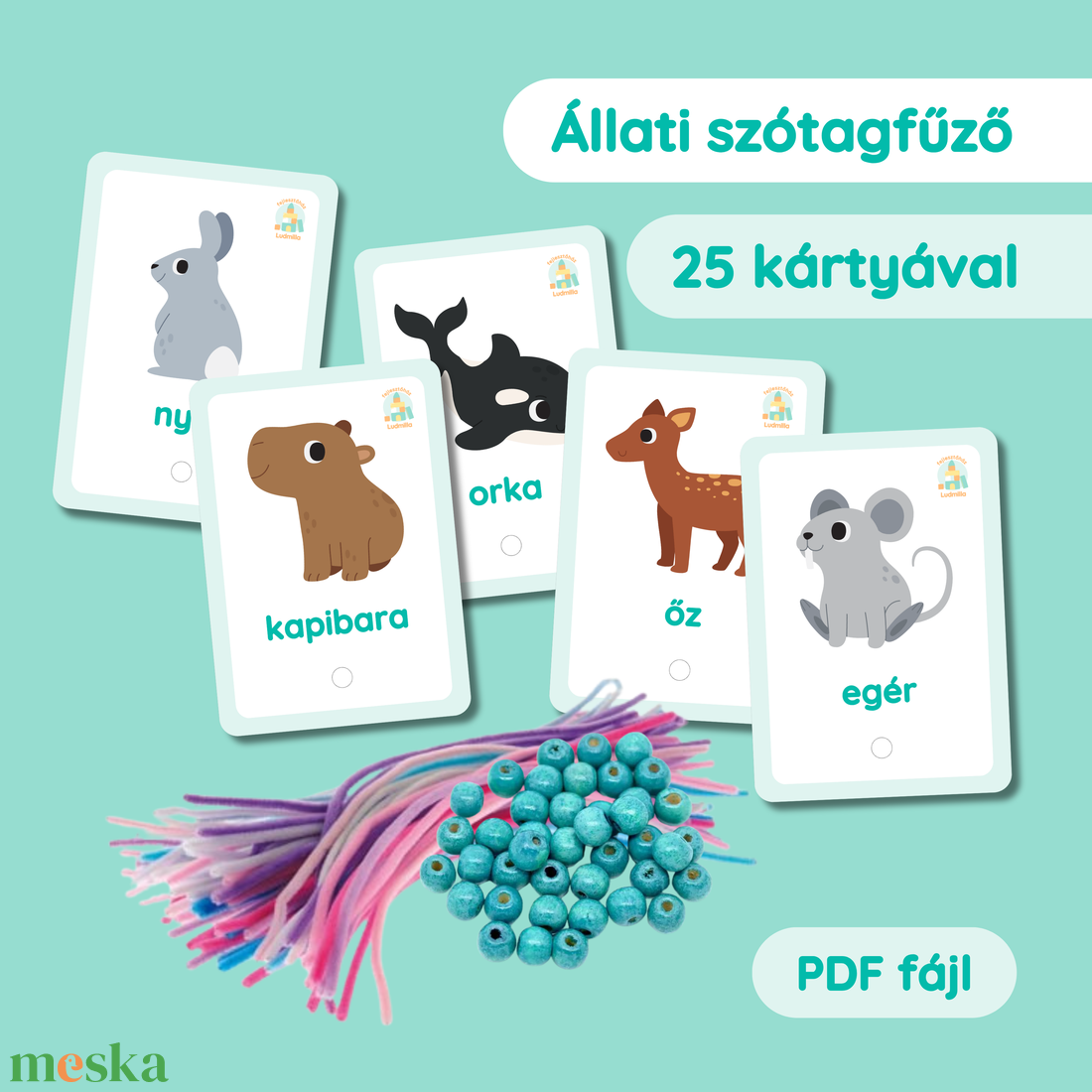 Állati szótagfűző - játék & sport - készségfejlesztő és logikai játék - oktató játékok - Meska.hu Állati szótagfűző - játék & sport - készségfejlesztő és logikai játék - oktató játékok - Meska.hu