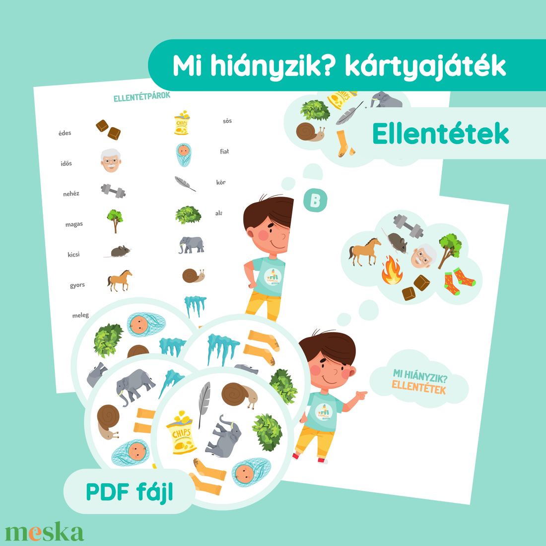 Mi hiányzik? - Ellentétek - játék & sport - készségfejlesztő és logikai játék - memória játékok - Meska.hu Mi hiányzik? - Ellentétek - játék & sport - készségfejlesztő és logikai játék - memória játékok - Meska.hu