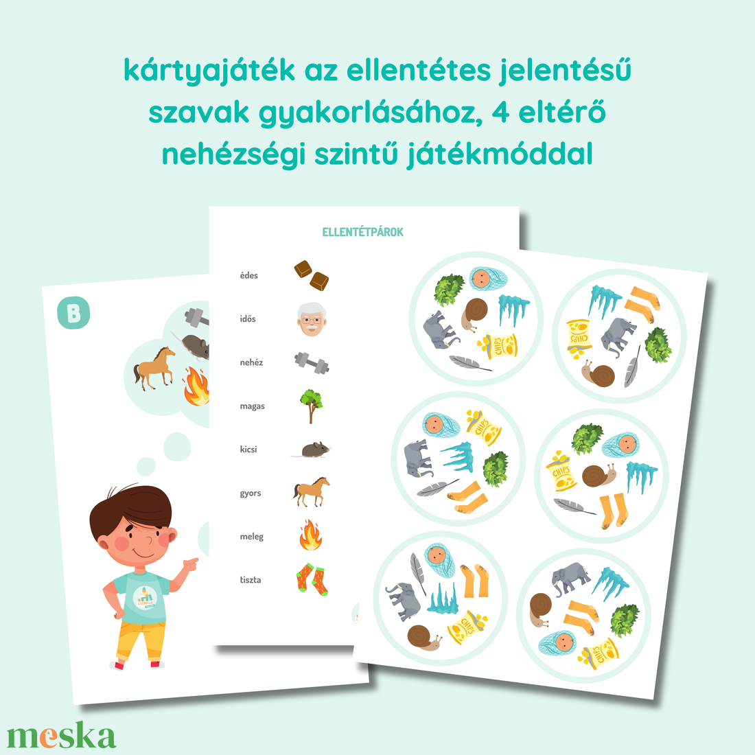 Mi hiányzik? - Ellentétek - játék & sport - készségfejlesztő és logikai játék - memória játékok - Meska.hu Mi hiányzik? - Ellentétek - játék & sport - készségfejlesztő és logikai játék - memória játékok - Meska.hu