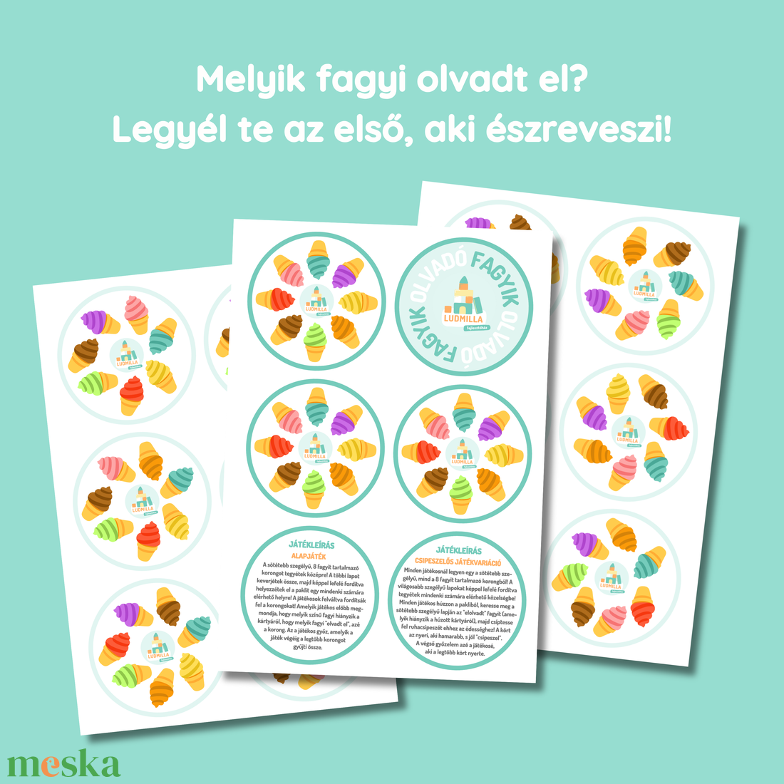 Olvadó fagyik - játék & sport - készségfejlesztő és logikai játék - oktató játékok - Meska.hu Olvadó fagyik - játék & sport - készségfejlesztő és logikai játék - oktató játékok - Meska.hu