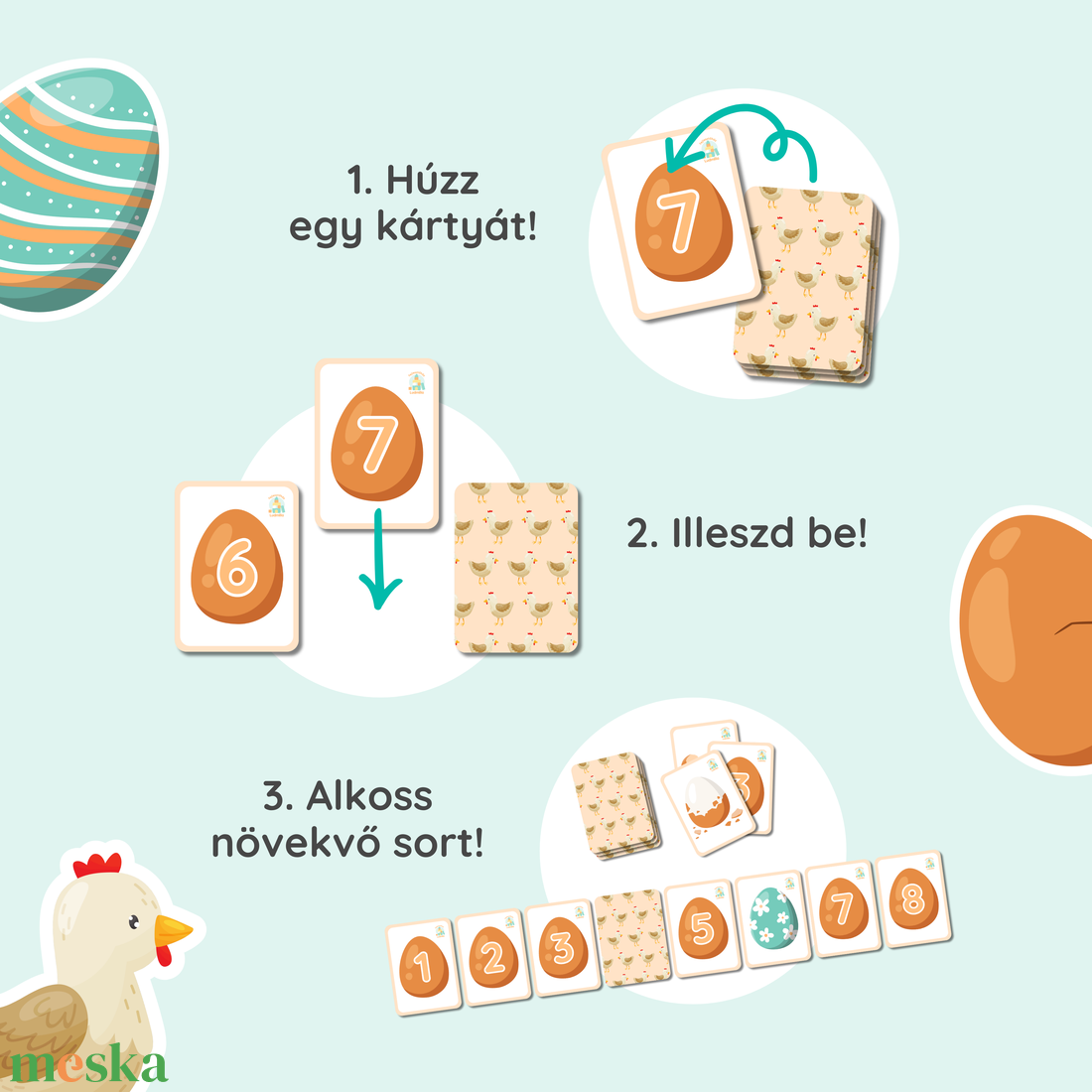 Kalamajka a tyúkólban - játék & sport - készségfejlesztő és logikai játék - oktató játékok - Meska.hu Kalamajka a tyúkólban - játék & sport - készségfejlesztő és logikai játék - oktató játékok - Meska.hu