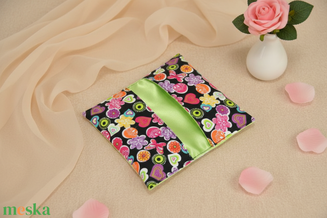 Papírzsebkendő tartó lepkés színes - táska & tok - pénztárca & más tok - zsebkendőtartó tok - Meska.hu