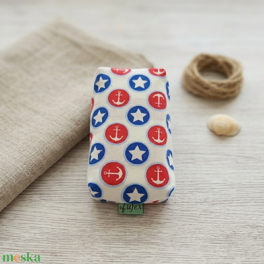 Tengerész mintás papírzsebkendő tartó - táska & tok - pénztárca & más tok - zsebkendőtartó tok - Meska.hu