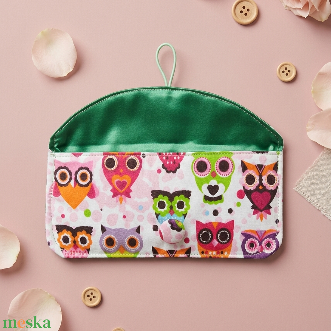 3 db Baglyos textil tisztasági betét tartó tok vendeg459526-részére - táska & tok - neszesszer - Meska.hu