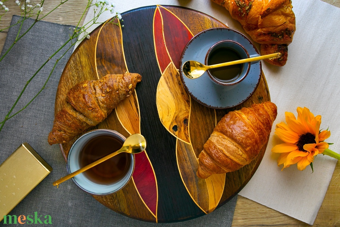 Fa forgóasztal (345mm) - Lazy Susan turntable � Luigiwood - otthon & életmód - konyhafelszerelés, tálalás - sütés, főzés - edényalátét - Meska.hu