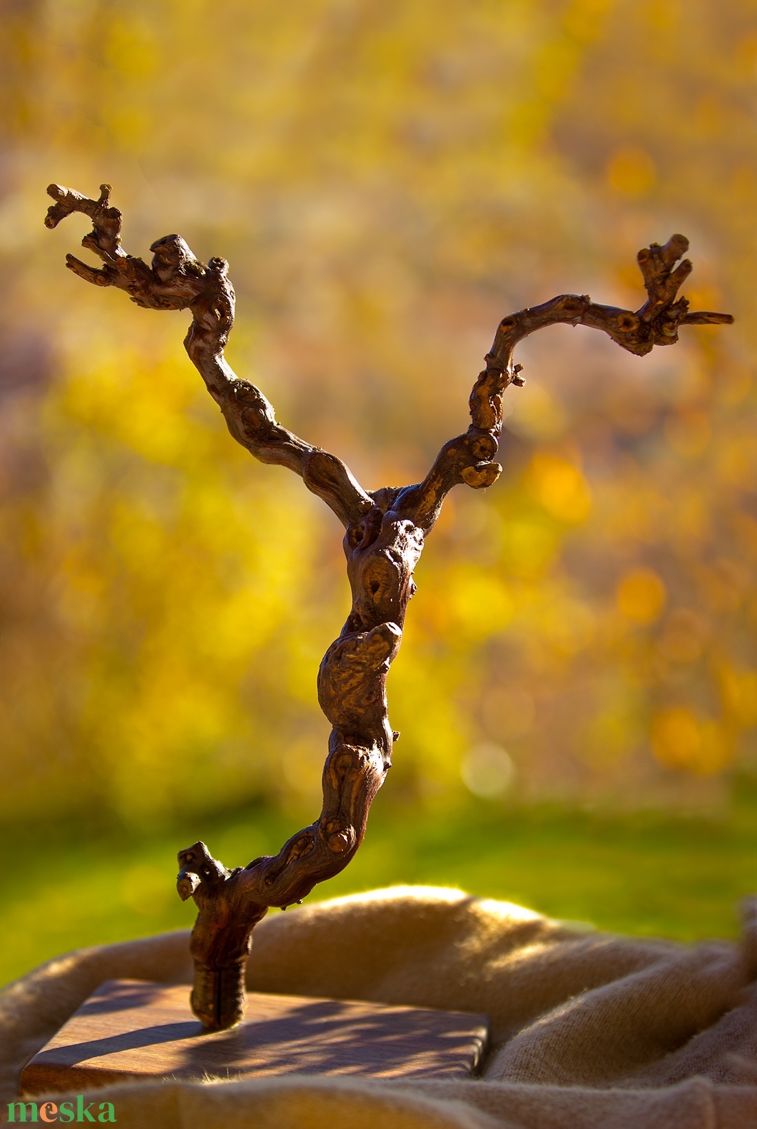 Egyedi szőlőtőkéből készült ékszertartó - Luigiwood - ékszer - ékszertartó - ékszertartó állvány - Meska.hu