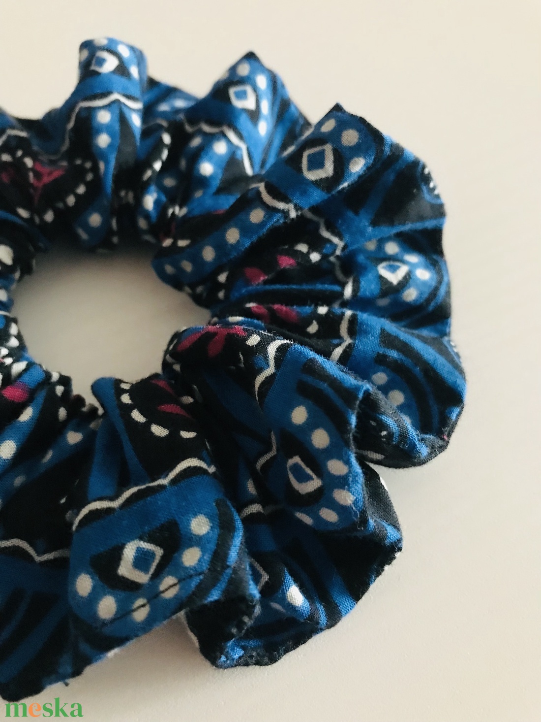 Mintás scrunchie - hajgumi szett - ruha & divat - hajdísz & hajcsat - hajgumi - Meska.hu