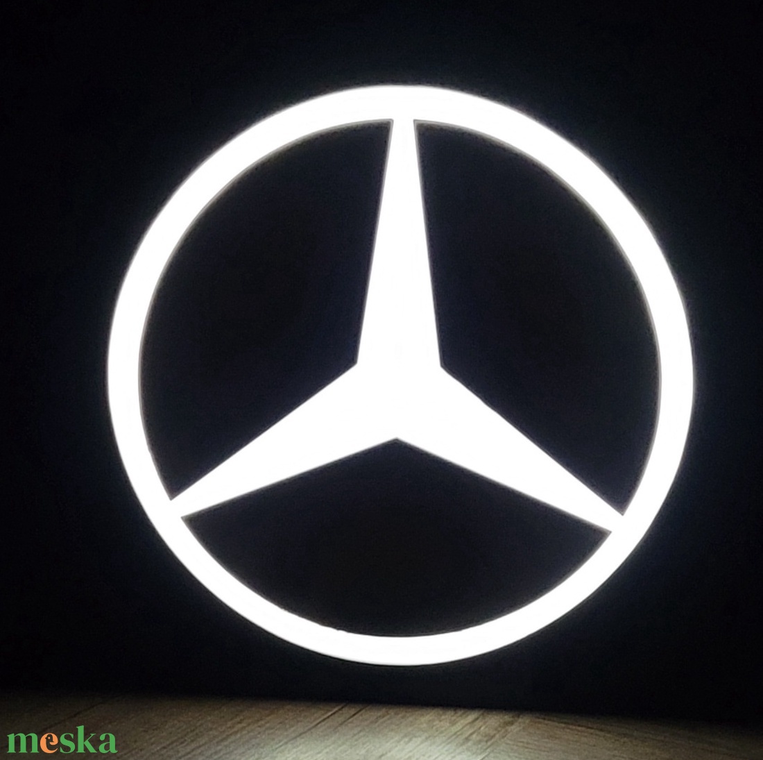 Mercedes LED világító dísz - otthon & életmód - lámpa - hangulatlámpa - Meska.hu