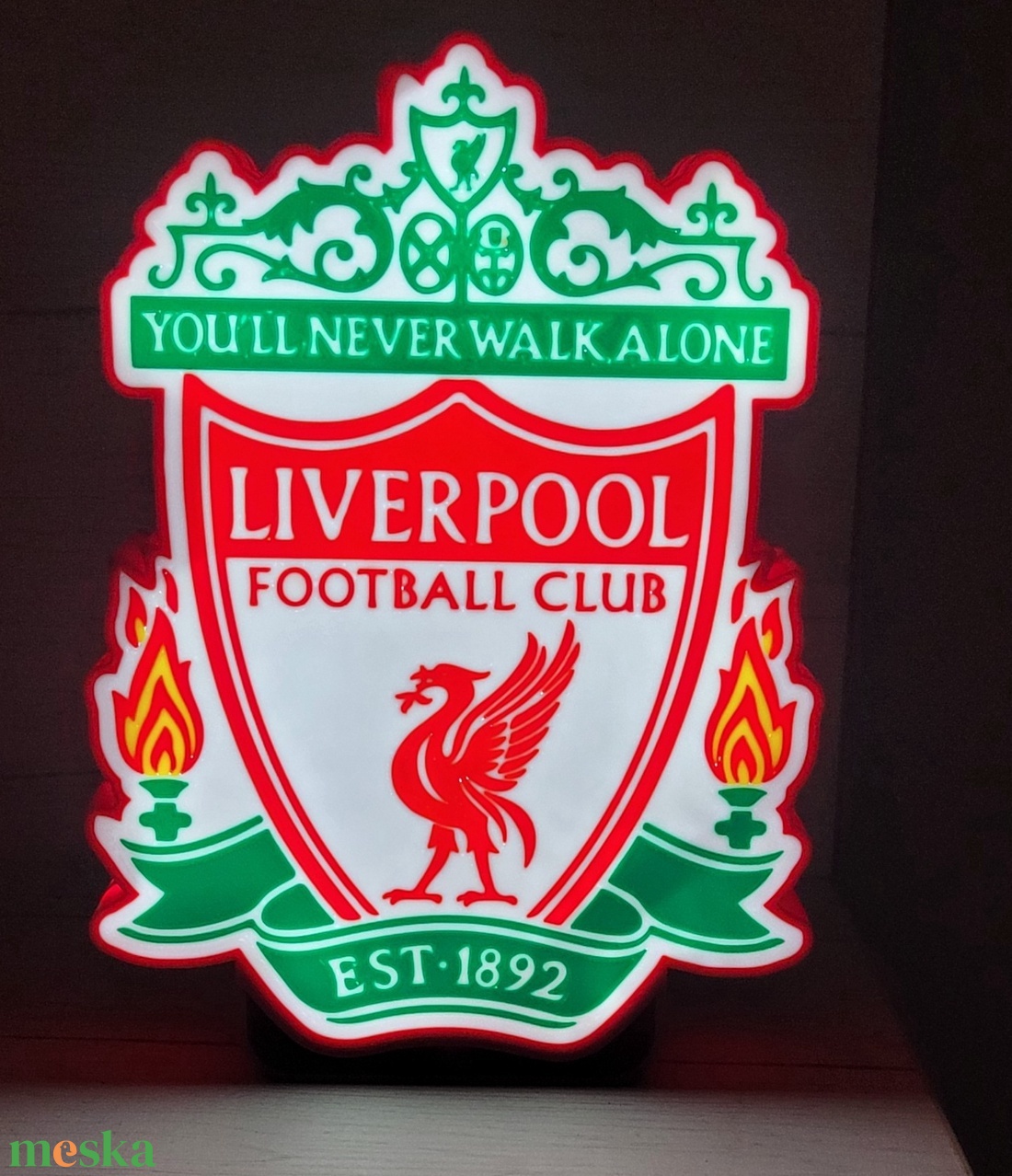 Liverpool FC világító dísz - otthon & életmód - lámpa - hangulatlámpa - Meska.hu
