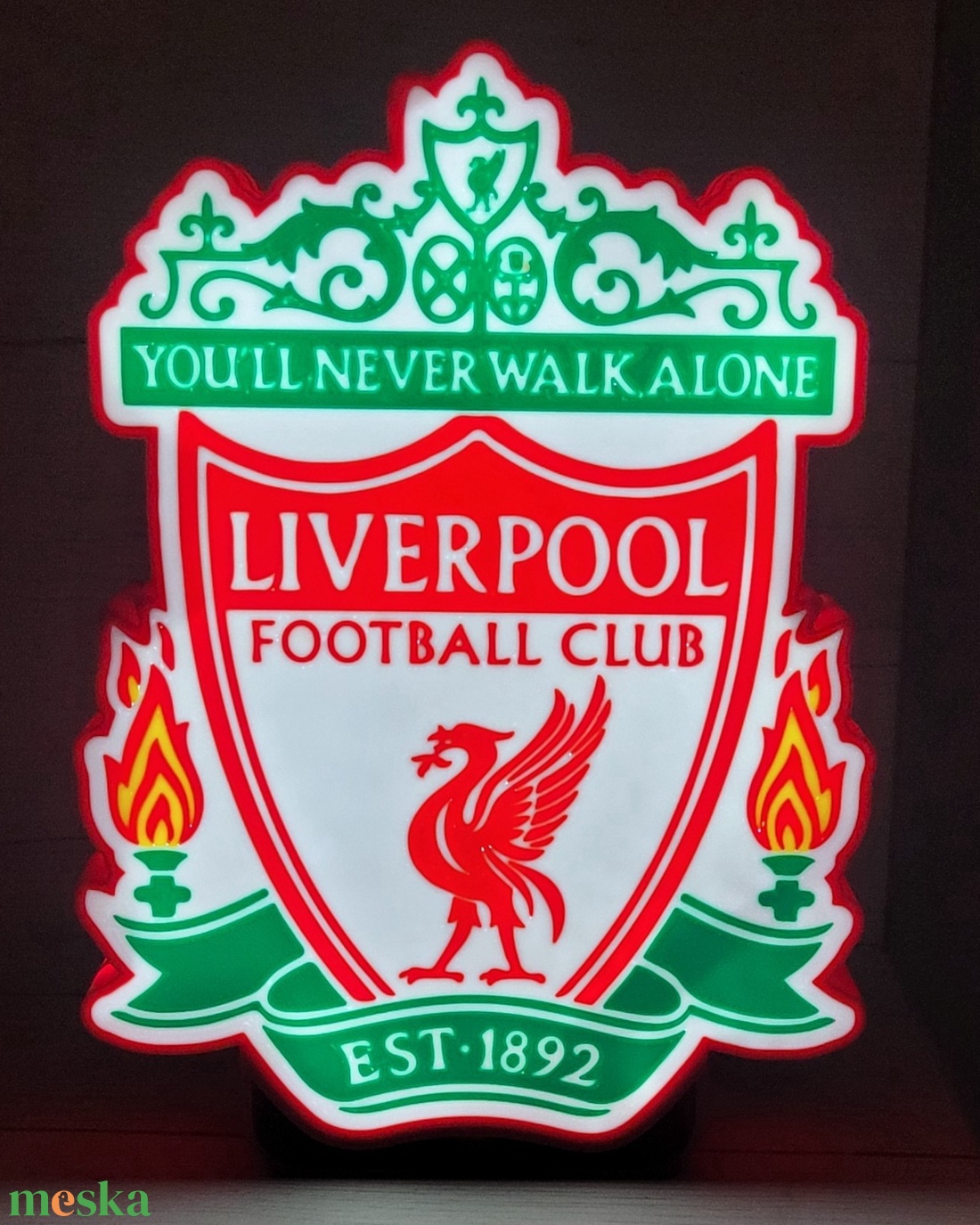Liverpool FC világító dísz - otthon & életmód - lámpa - hangulatlámpa - Meska.hu