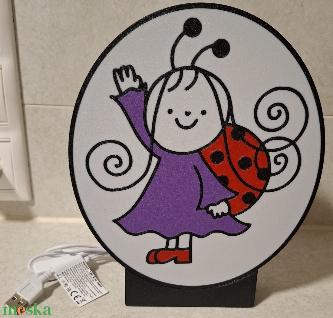 Babóca éjjeli lámpa - baba - mama - babaszoba dekoráció - éjszakai fény - Meska.hu