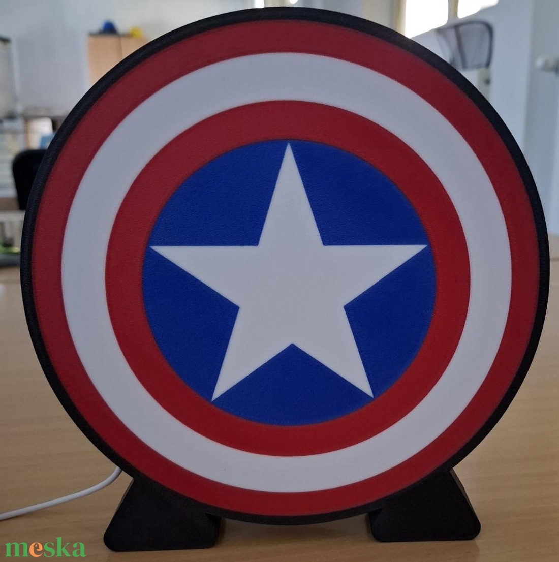 Amerika Kapitány világító LED lámpa - otthon & életmód - lámpa - hangulatlámpa - Meska.hu