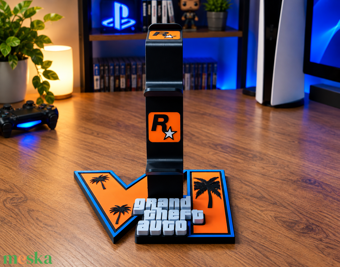 GTA VI konroller tartó - otthon & életmód - tárolás & rendszerezés - kontroller tartók - Meska.hu
