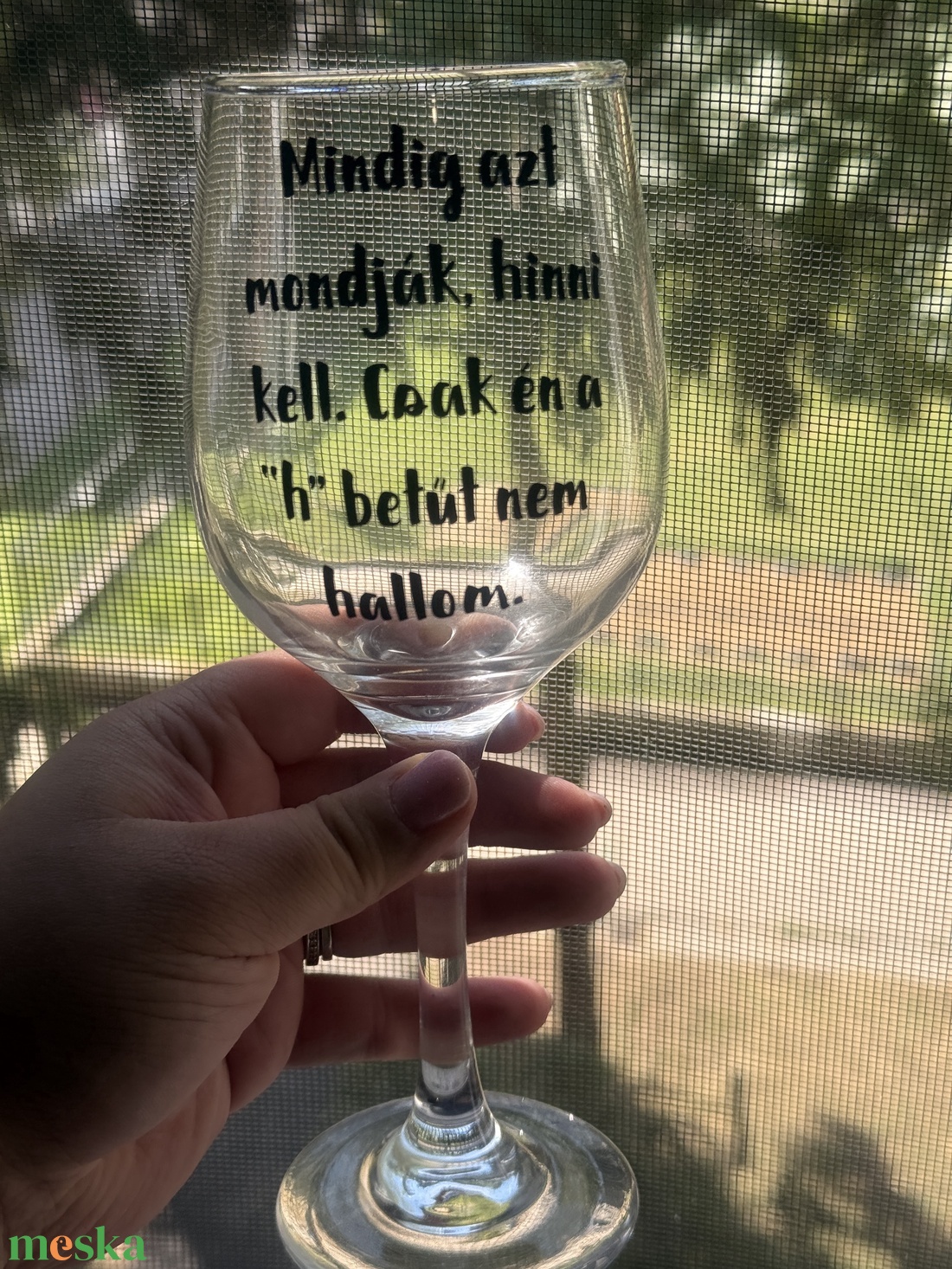 Vicces feliratos pohár - otthon & életmód - konyhafelszerelés, tálalás - tálalás - boros poharak, szettek - Meska.hu
