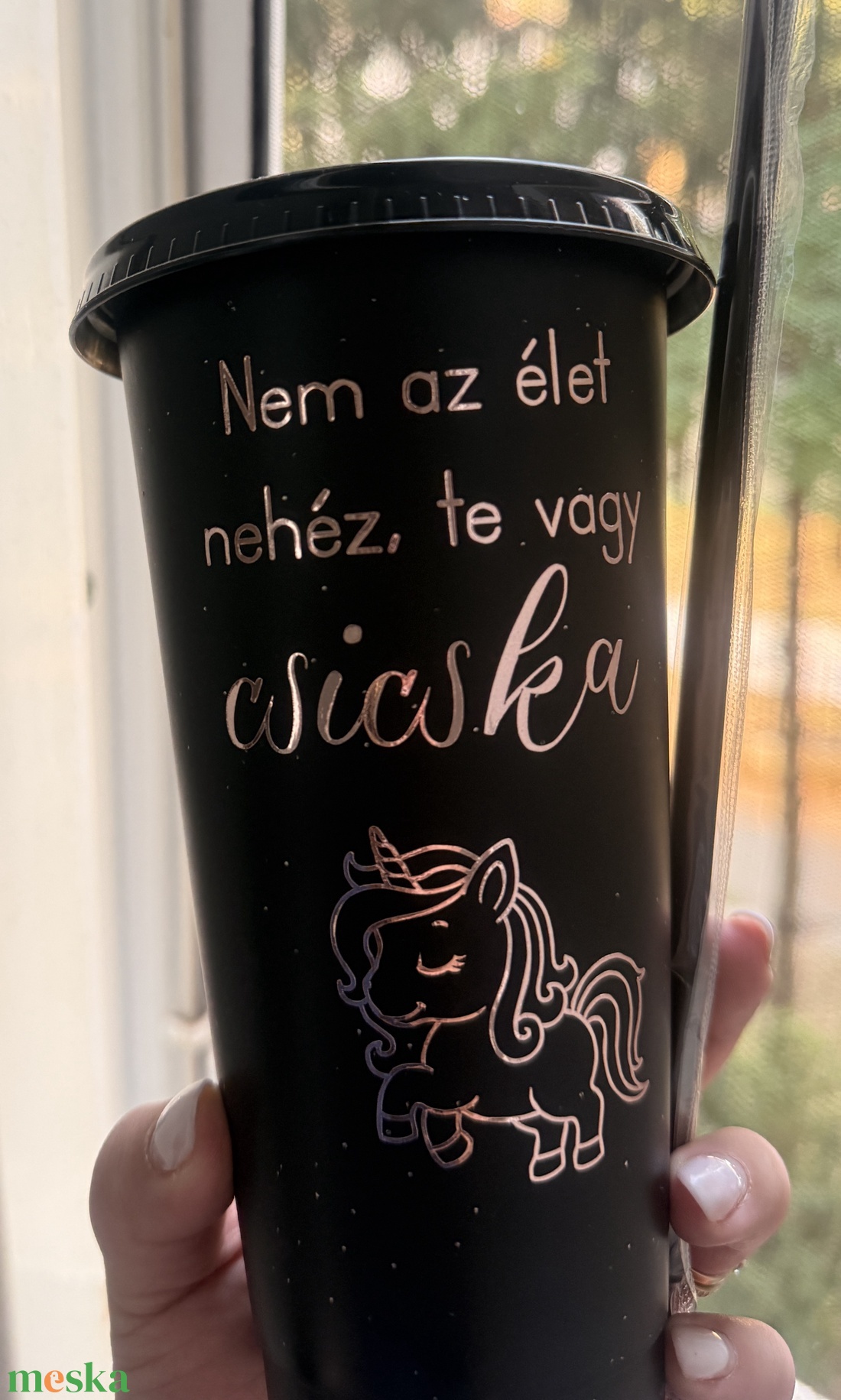 Muanyag szivoszalas pohár  - otthon & életmód - konyhafelszerelés, tálalás - tálalás - pohár - Meska.hu