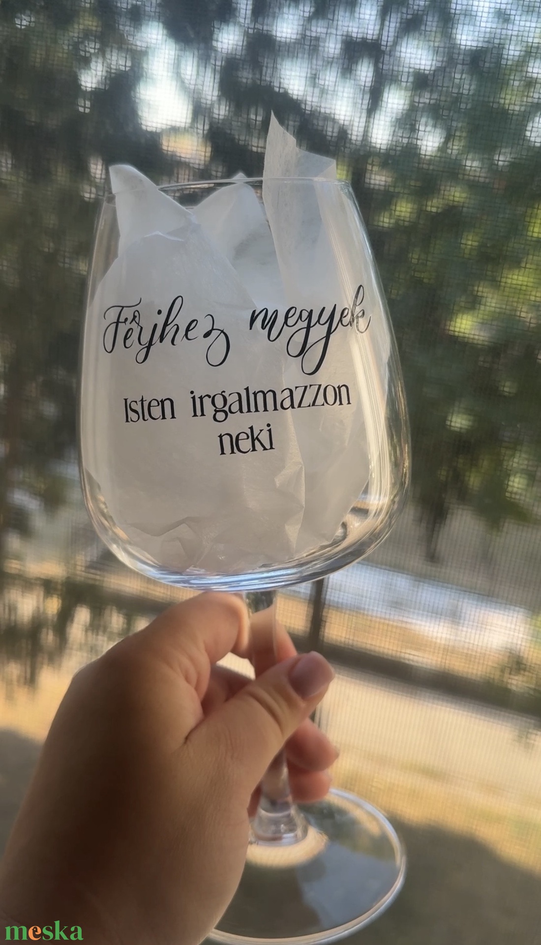 Nagyméretű pohár  - esküvő - dekoráció - esküvői feliratok - Meska.hu