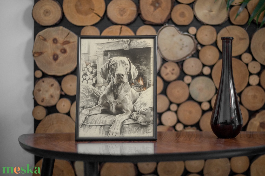 Vizsla a kandallónál - digitális festményről készült nyomat - művészet - grafika & illusztráció - művészi nyomat - Meska.hu Vizsla a kandallónál - digitális festményről készült nyomat - művészet - grafika & illusztráció - művészi nyomat - Meska.hu