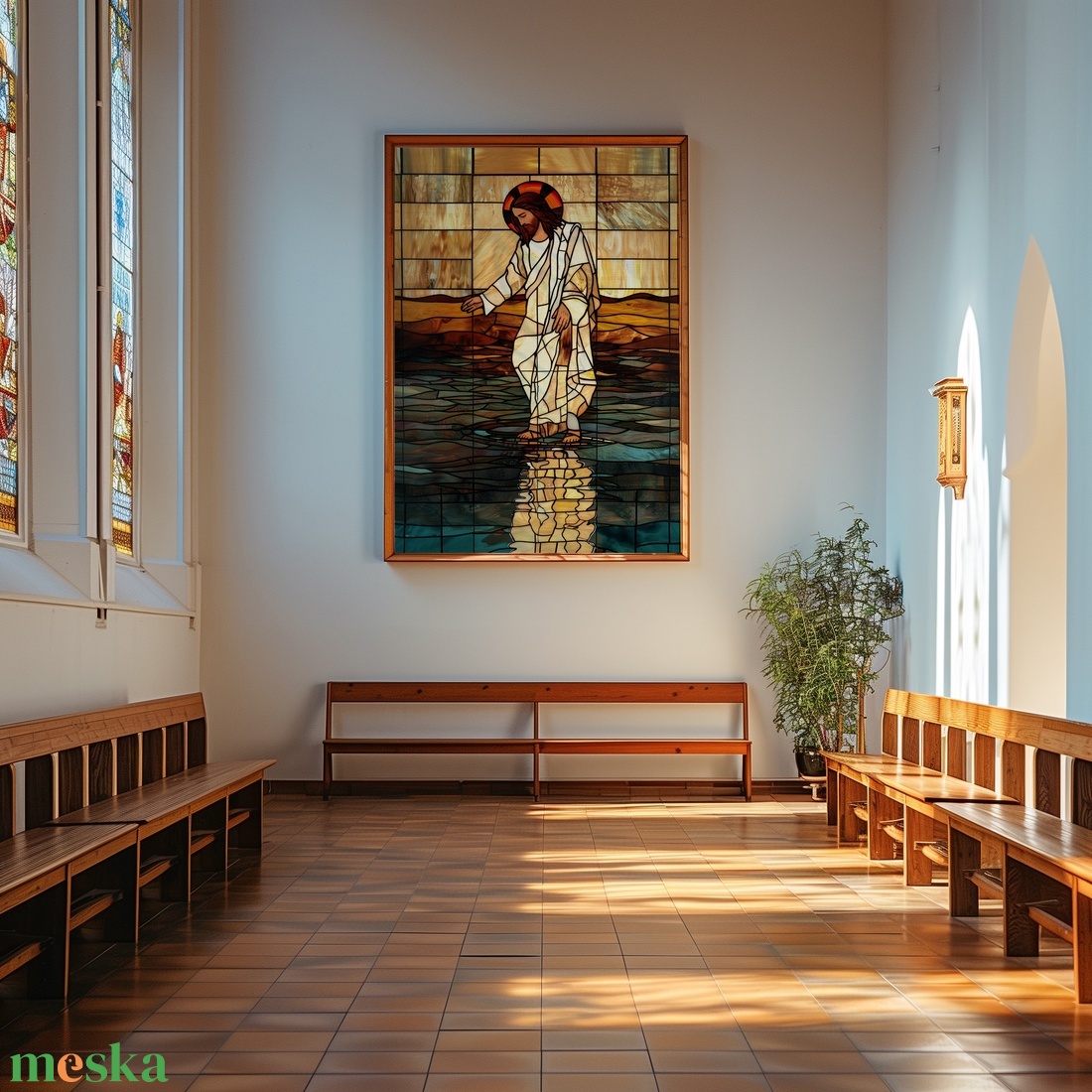 Jézus vizen jár ólomüveg hatású nyomat - művészet - grafika & illusztráció - művészi nyomat - Meska.hu Jézus vizen jár ólomüveg hatású nyomat - művészet - grafika & illusztráció - művészi nyomat - Meska.hu