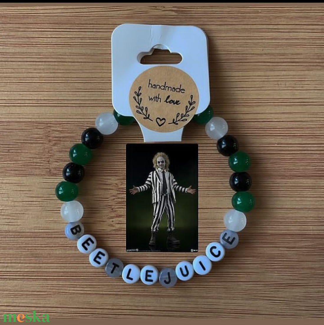 Beetlejuice karkötő  - ékszer - karkötő - gyöngyös karkötő - Meska.hu Beetlejuice karkötő  - ékszer - karkötő - gyöngyös karkötő - Meska.hu