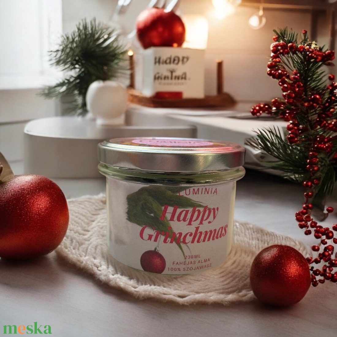 Happy Grinchmas  - karácsony - adventi díszek - adventi gyertyadíszek és koszorúdíszek - Meska.hu Happy Grinchmas  - karácsony - adventi díszek - adventi gyertyadíszek és koszorúdíszek - Meska.hu