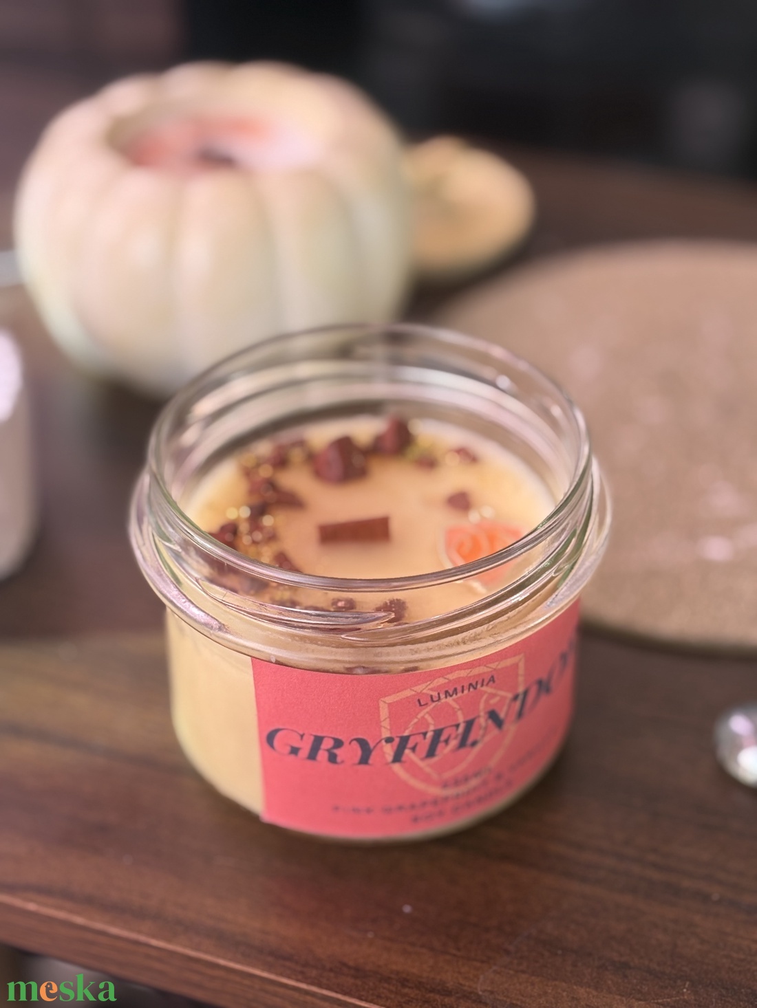 Gryffindor gyertya - otthon & életmód - gyertya, illat, aroma - gyertya - Meska.hu