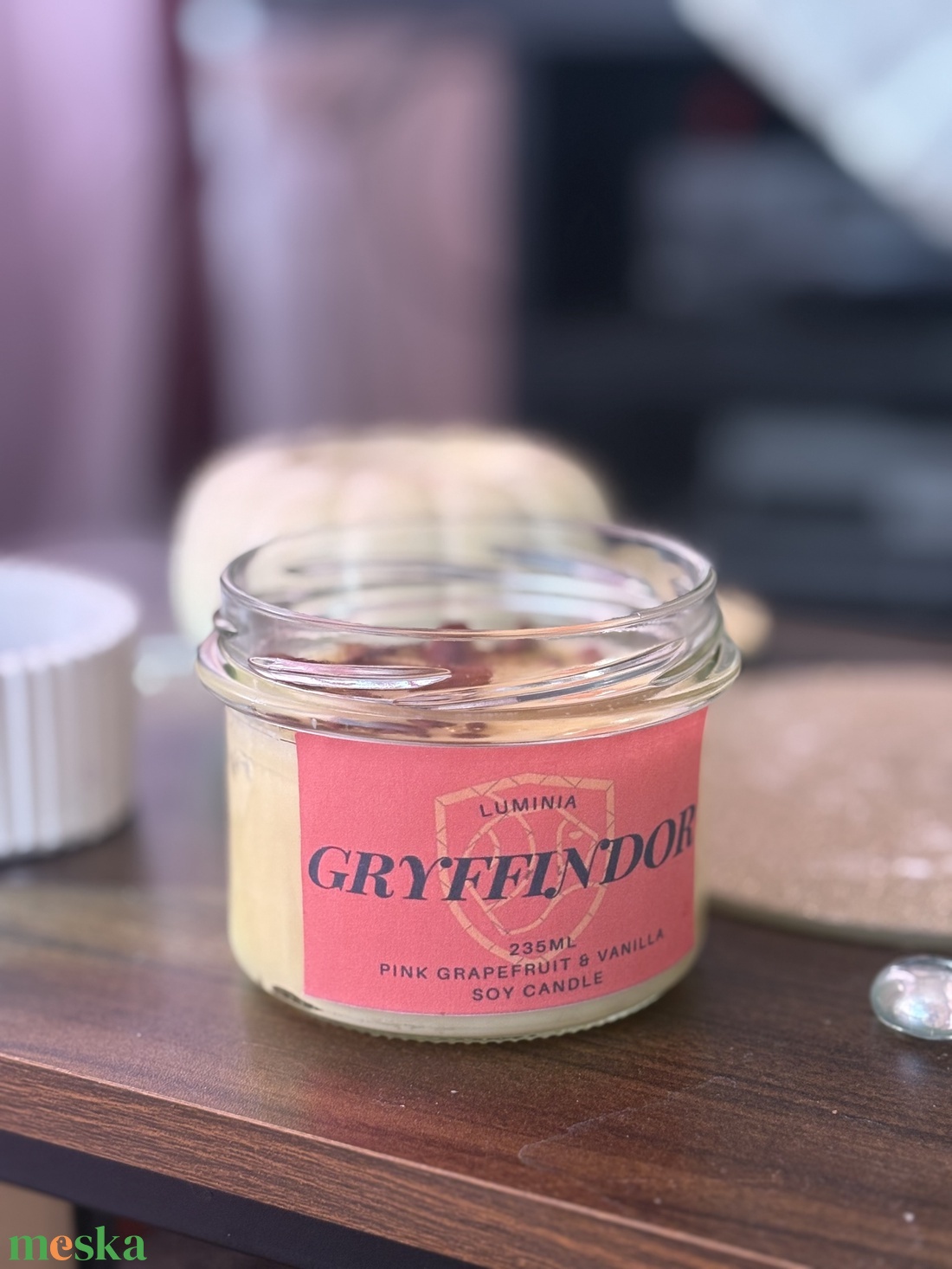 Gryffindor gyertya - otthon & életmód - gyertya, illat, aroma - gyertya - Meska.hu