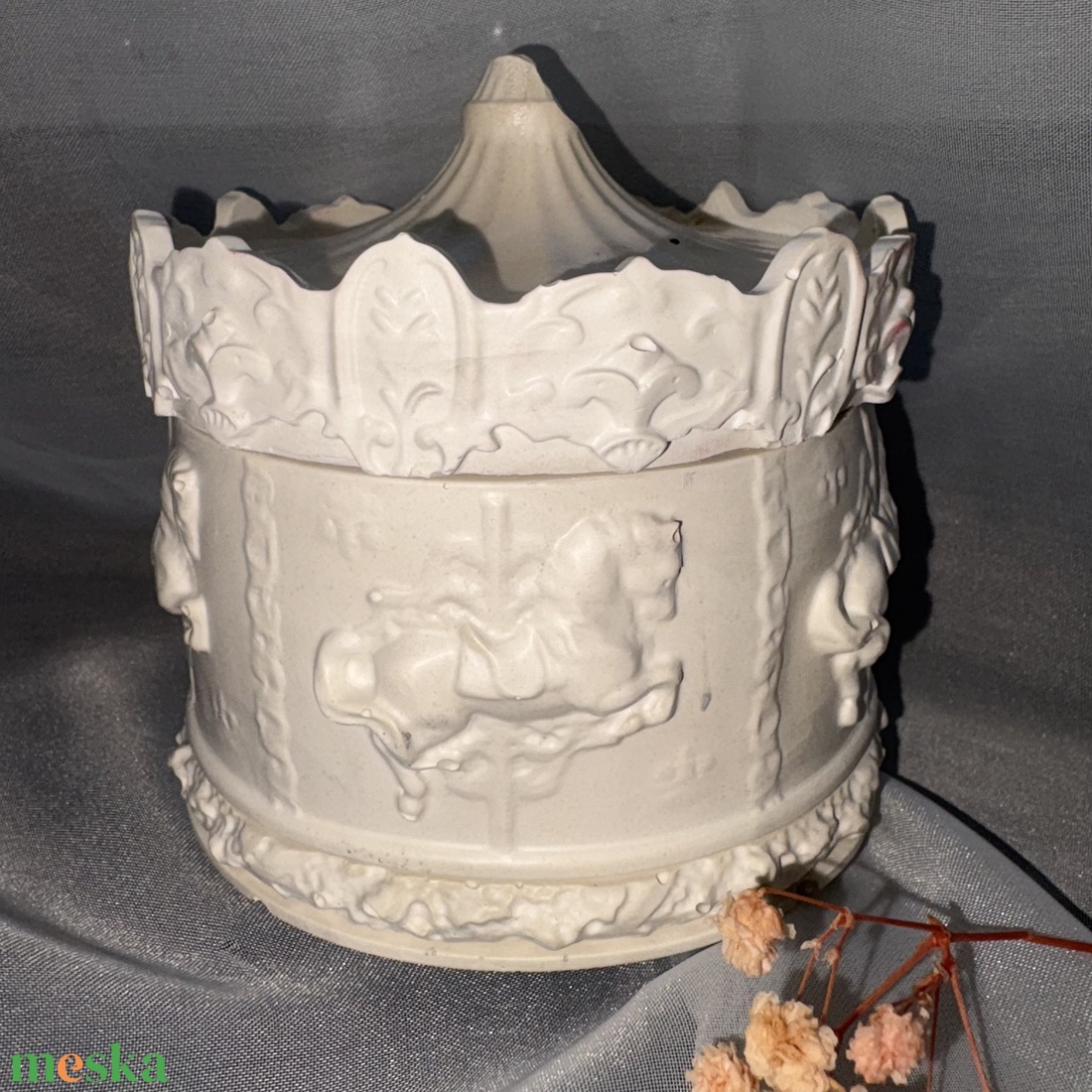 Körhinta kerámiatartó  - kellékek & szerszámok - díszíthető tárgyak - kerámia - Meska.hu