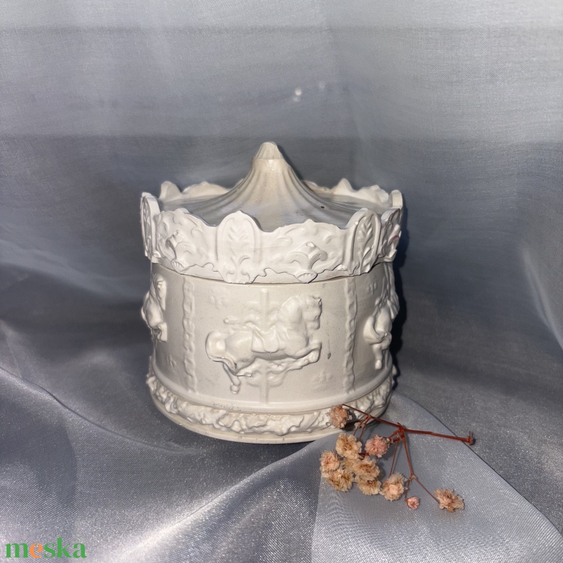 Körhinta kerámiatartó  - kellékek & szerszámok - díszíthető tárgyak - kerámia - Meska.hu