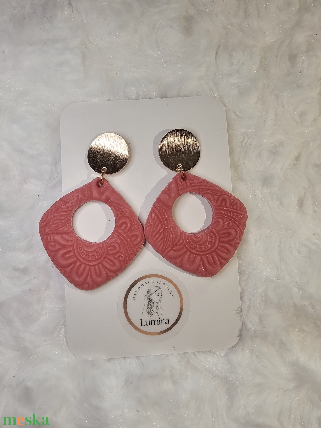 Lazac kocka  - ékszer - fülbevaló - lógó fülbevaló - Meska.hu