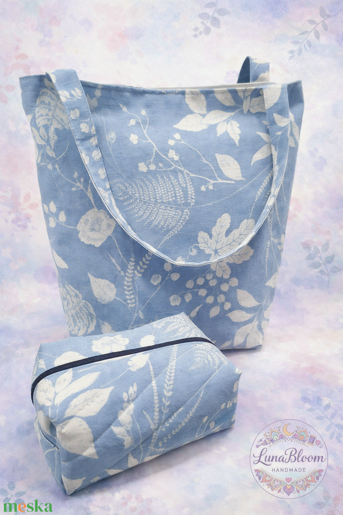 Vászontáska neszeszerrel  - táska & tok - kézitáska & válltáska - tarisznya - Meska.hu