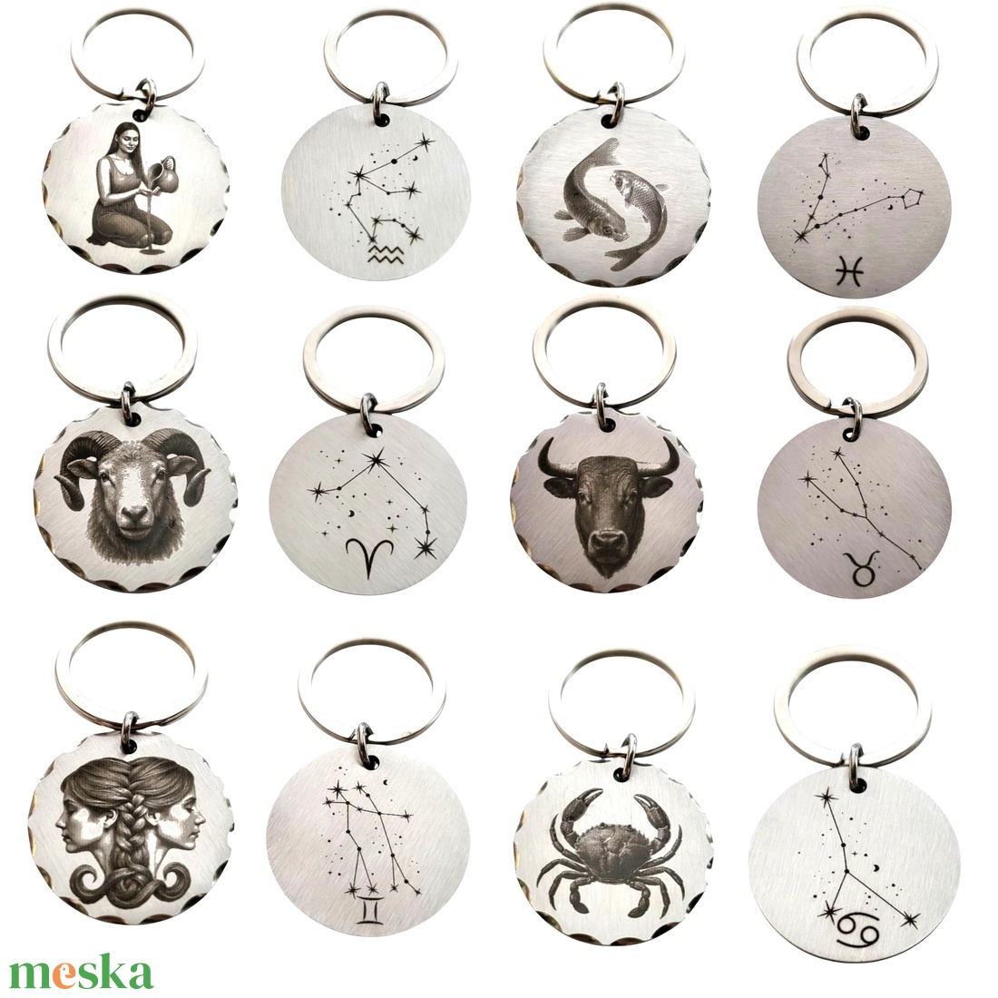 Horoszkópos ajándékcsomag  Luna by You díszdobozos kollekció (karkötő + nyaklánc + kulcstartó) - ékszer - ékszerszett - Meska.hu