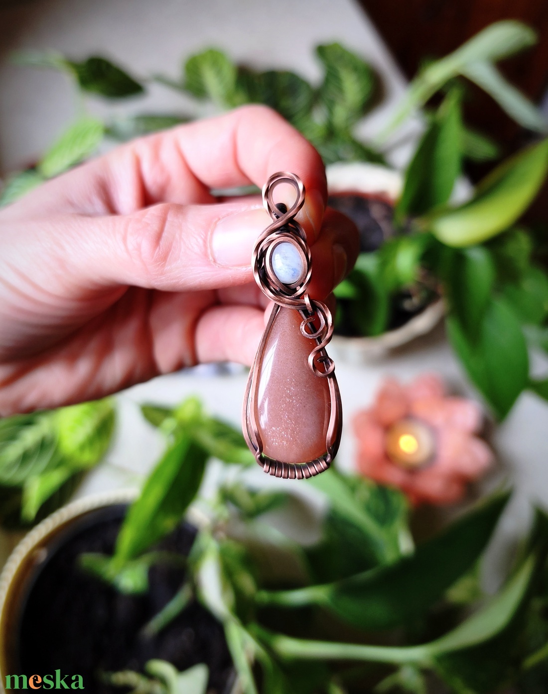 Holdkő medál - ékszer - nyaklánc - medál - Meska.hu