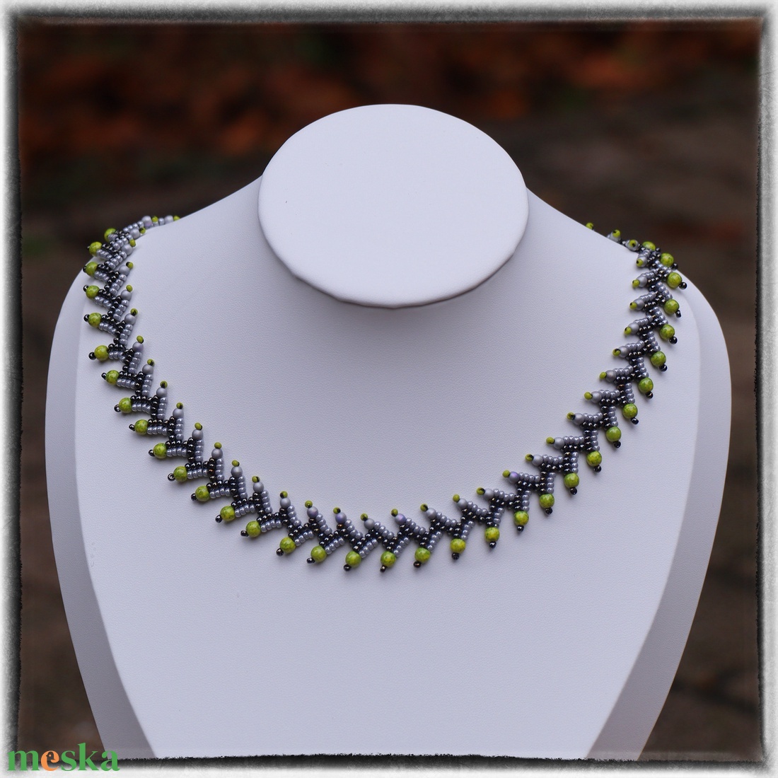 Gooseberry fülbevaló - ékszer - nyaklánc - gyöngyös nyaklánc - Meska.hu