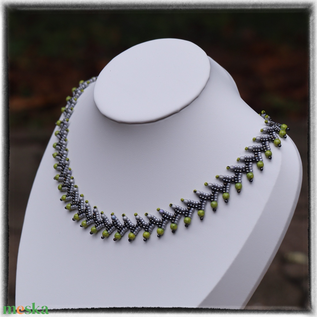 Gooseberry fülbevaló - ékszer - nyaklánc - gyöngyös nyaklánc - Meska.hu