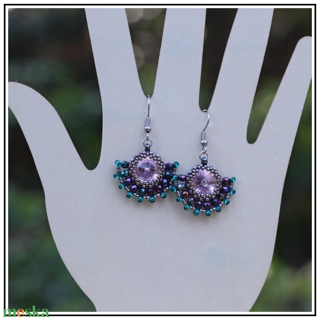 Swarovski fülbevaló - ékszer - fülbevaló - lógó fülbevaló - Meska.hu