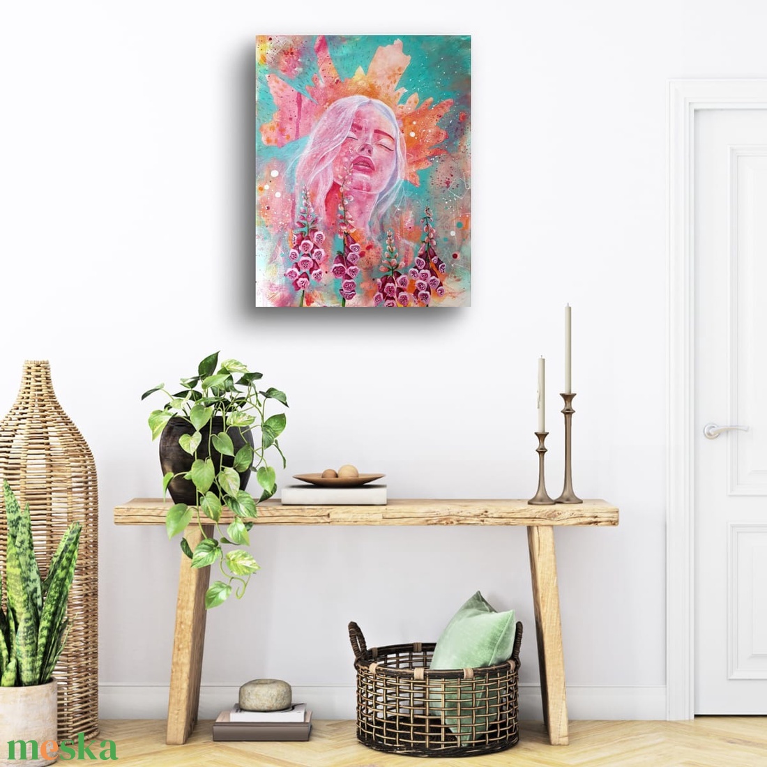 Toxic Positivity - művészet - festmény - festmény vegyes technika - Meska.hu