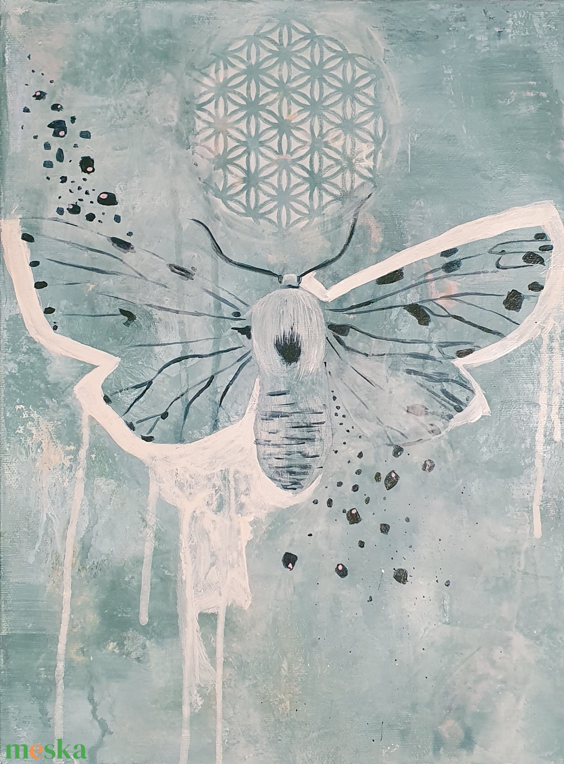 Teljesség felé - művészet - festmény - festmény vegyes technika - Meska.hu