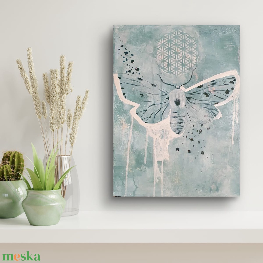 Teljesség felé - művészet - festmény - festmény vegyes technika - Meska.hu