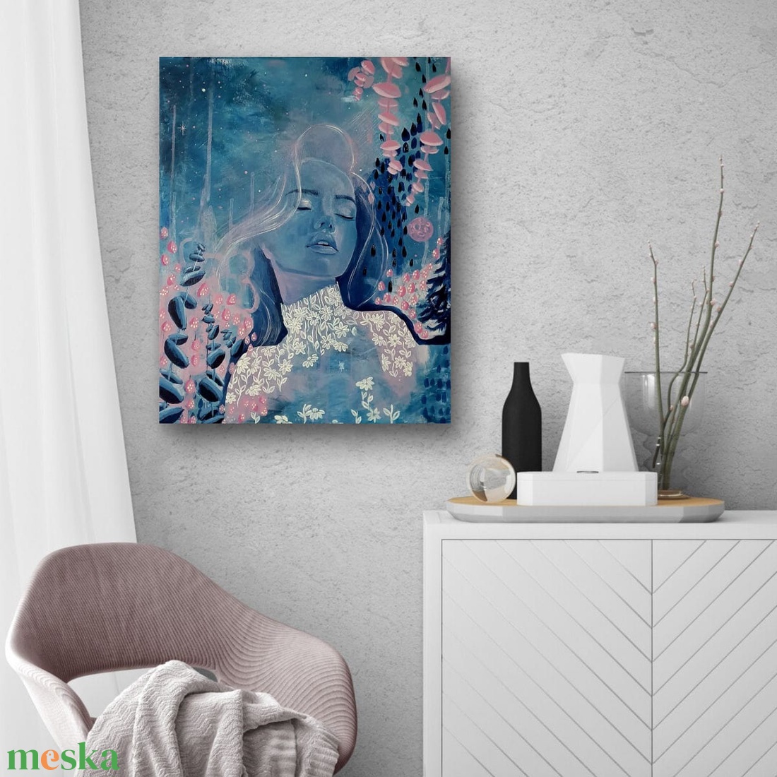 Határvonal - művészet - festmény - festmény vegyes technika - Meska.hu