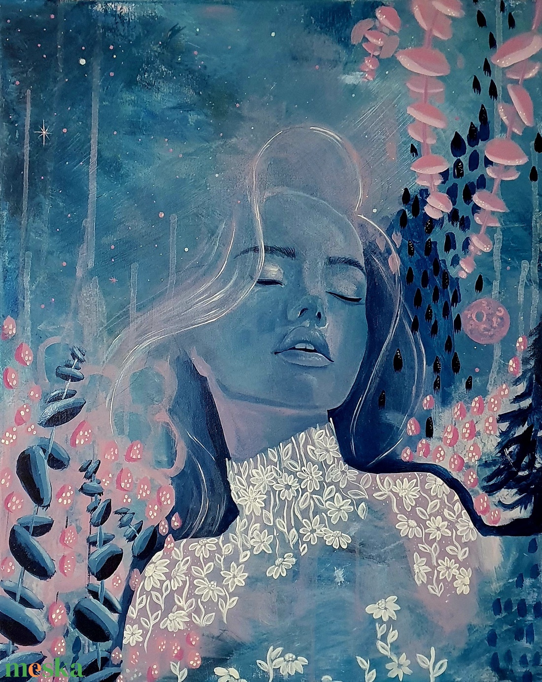 Határvonal - művészet - festmény - festmény vegyes technika - Meska.hu