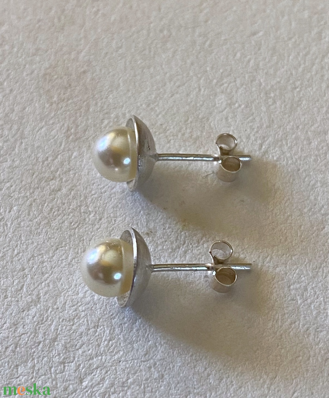 Swarovski - ezüst bedugós fülbevaló  - ékszer - fülbevaló - pötty fülbevaló - Meska.hu