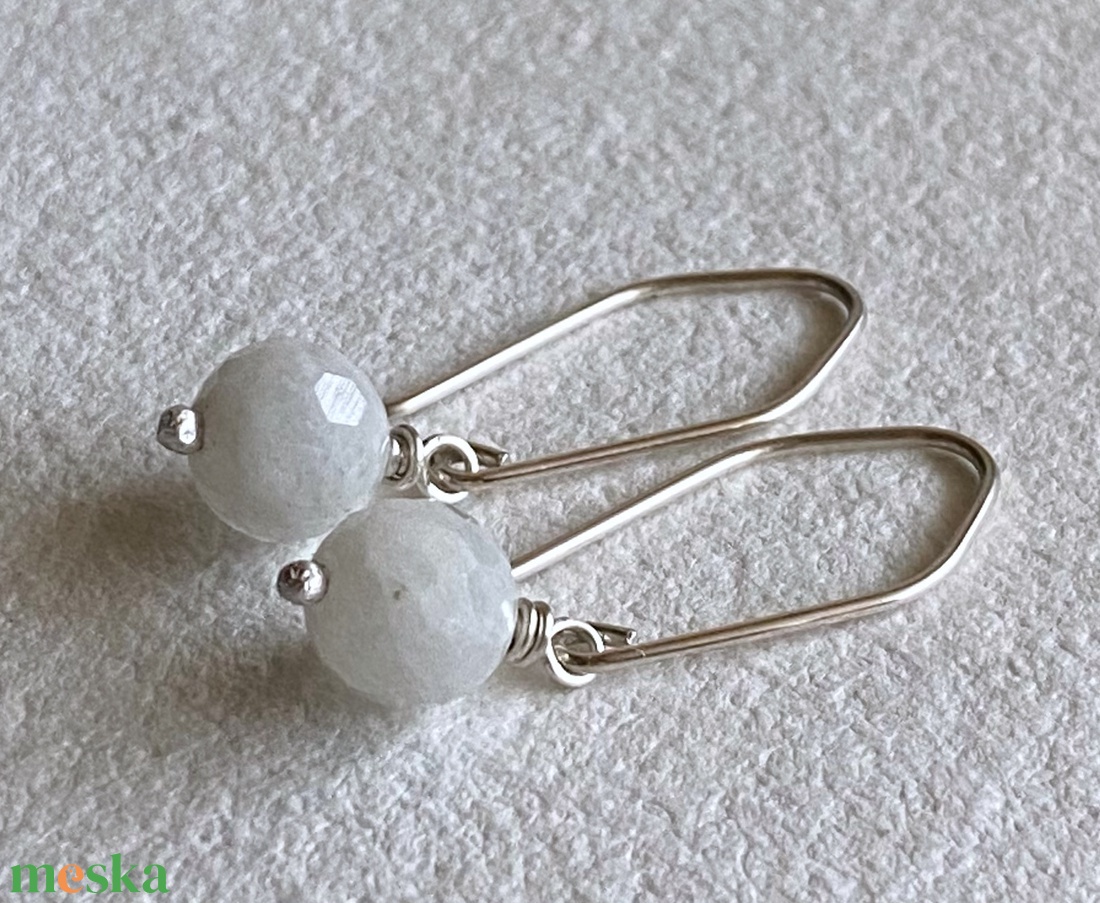 Holdkő ezüst fülbevaló - ékszer - fülbevaló - lógó fülbevaló - Meska.hu Holdkő ezüst fülbevaló - ékszer - fülbevaló - lógó fülbevaló - Meska.hu