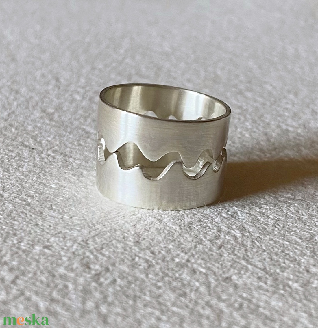 Ezüst gyűrű 2 in 1 - ékszer - gyűrű - kerek gyűrű - Meska.hu