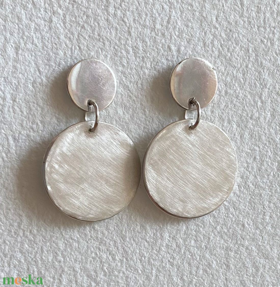 Ezüst fülbevaló - ékszer - fülbevaló - lógó fülbevaló - Meska.hu