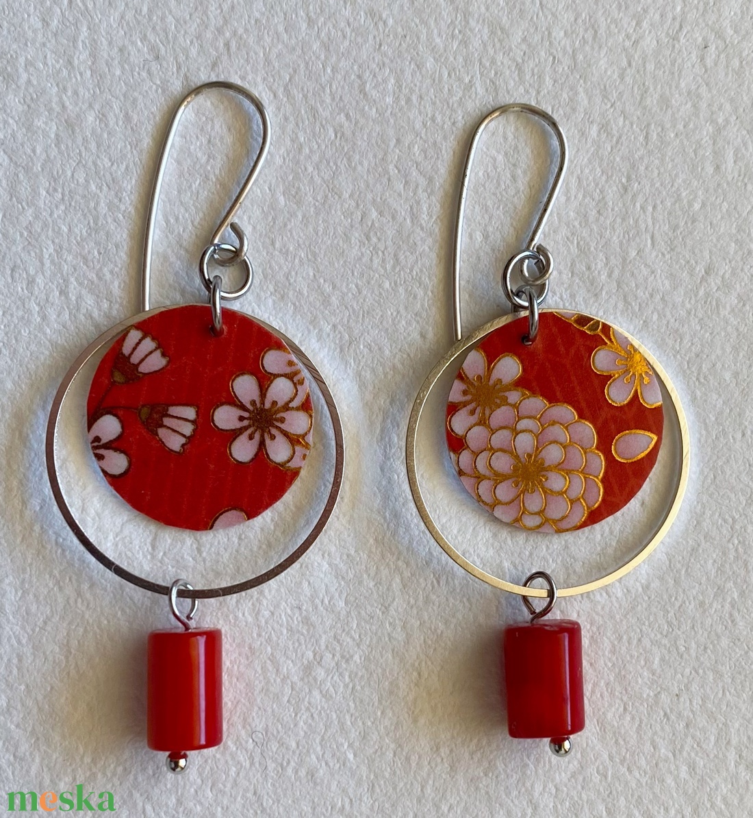 Fülbevaló  - ékszer - fülbevaló - lógó fülbevaló - Meska.hu